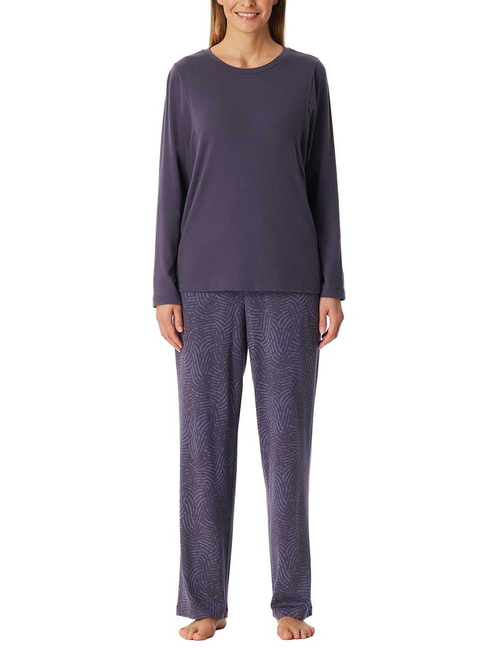 Schiesser Damen Langer Schlafanzug Pyjama Lang - 181989