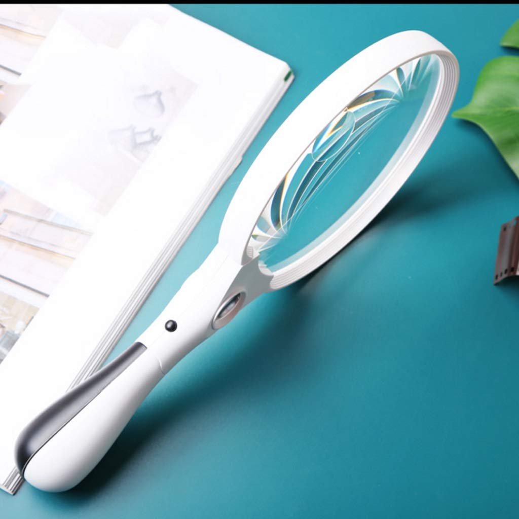 Lupa de Mano 20x Lupa de Lectura iluminada Lupa de joyería Ideal para Leer Lupa