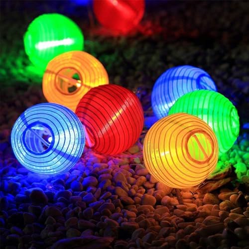 Kaleora LED Lampion Lichterkette, 1,5M 10 LED Papierlaternen Lichterkette Batteriebetrieben, Bunt Lampions Lichterketten für Weihnachten Terrasse Balkon Garten Deko Kaleora LED Lampion Lichterkette, 1,5M 10 LED Papierlaternen Lichterkette Batteriebetrieben, Bunt Lampions Lichterketten für Weihnachten Terrasse Balkon Garten Deko