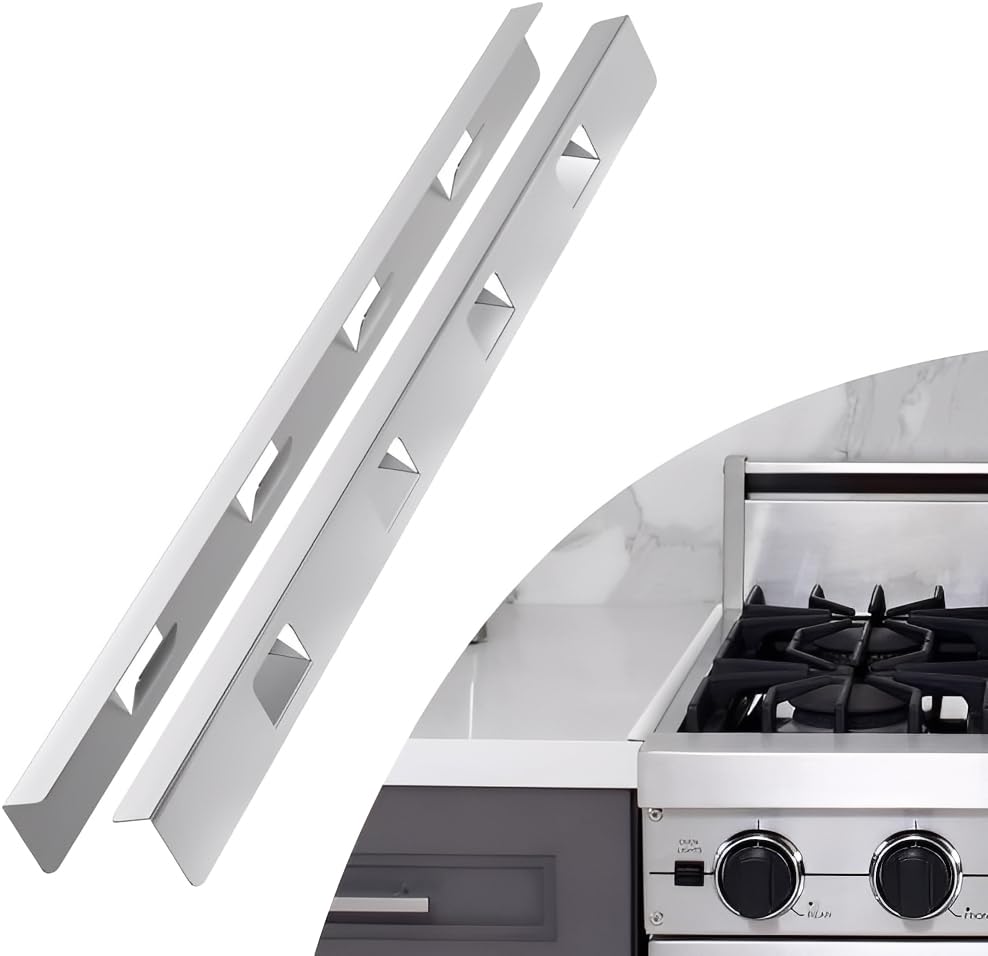 2-Pack Stainless Steel Stove Gap Cover - Heat Resistant Counter Gap Filler Guard Between Range & Countertop - View #8