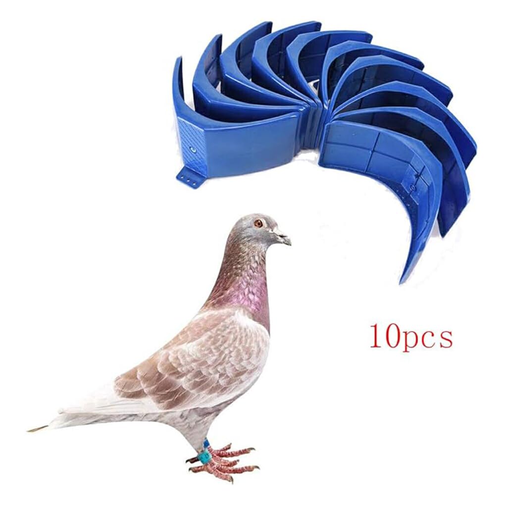 10 Stück Tauben-Sitzstangen Aus Kunststoff – 21x10x11 Cm, Bunt, Für Volieren, Vogelkäfige & Vogelhäuser