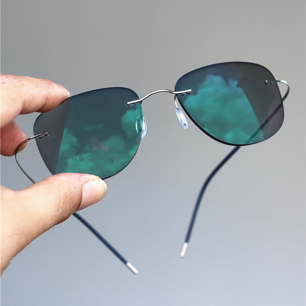 JIETIAN Gafas de presbicia Inteligentes ultraligeras sin Montura, Gafas de protección para Hombres y Mujeres Pilotos en Exteriores/protección UV dioptrías +1,0 a +3,0,02,+1.0