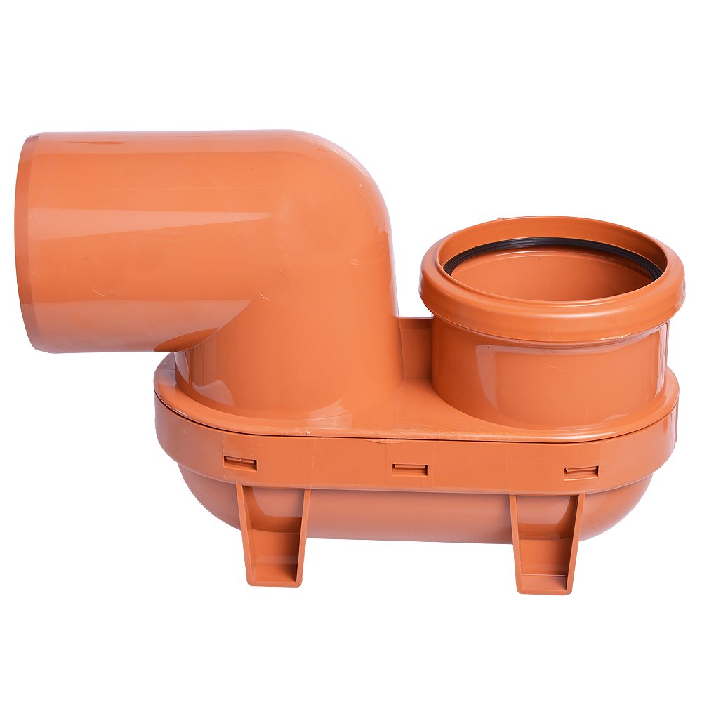 Floplast Underground Drainage Low Back P Trap, (Dia)110Mm