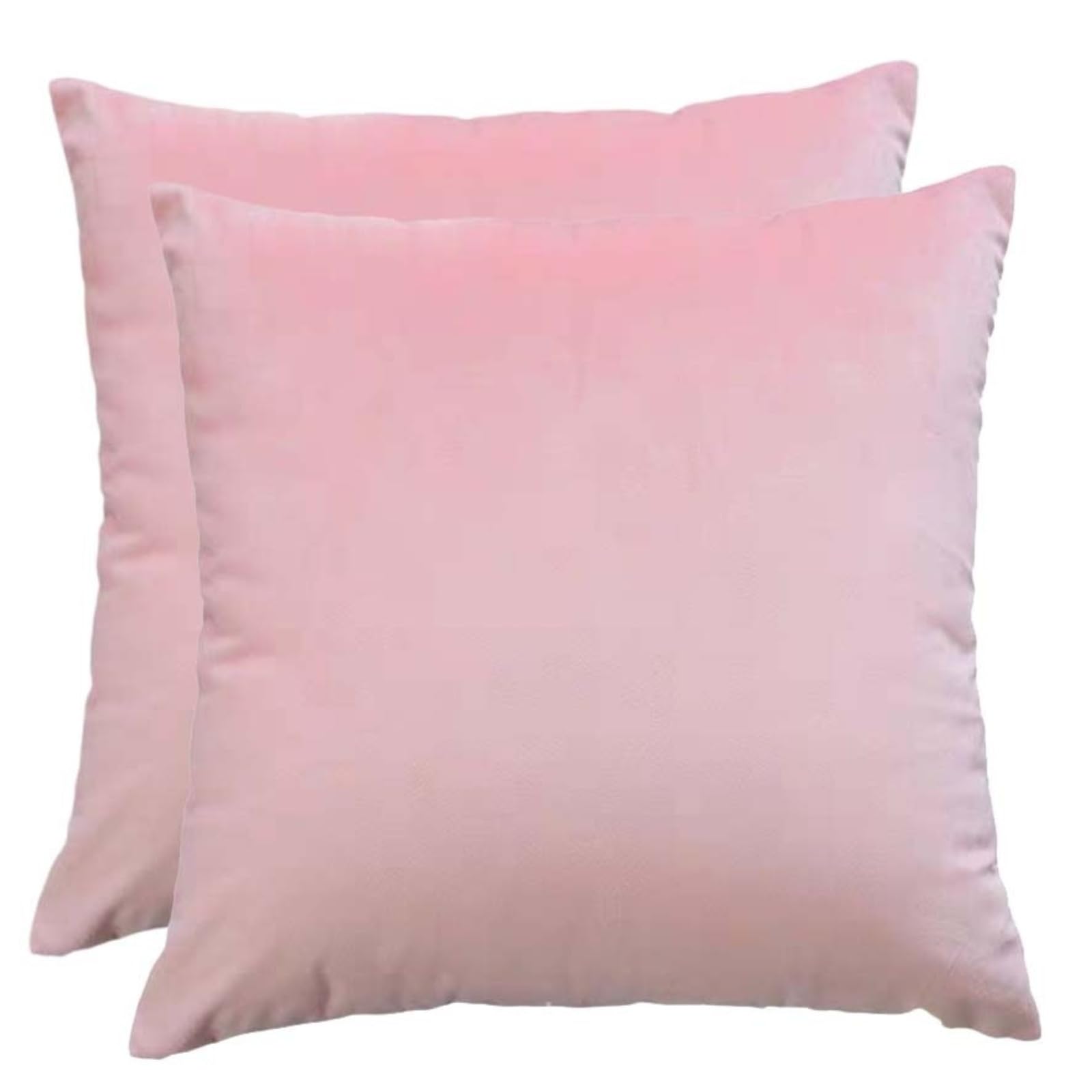 Throw Pillow Cases Set Of 2 Velvet Decorative Cushion Covers With Zipper｜Sofa Pillow Cases 12x20 18x18 20x20 24x24 Inch Couch Living Room Cushion Protector Cover