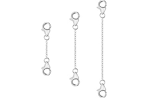 Gold Plated 925 Sterling Silver Durable Necklace Extenders