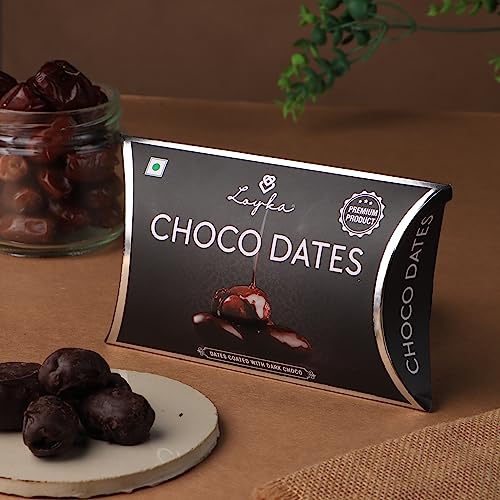 Image of LOYKA Choco Dates - 6 Pc|Seedless Dates Coated With Dark Choco|Uae Dates|Finger Food Dessert (42 Gm) - Fresh