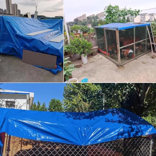 Lona impermeable de polietileno resistente de 1x4 metros con ojales para cubiertas de exterior 5