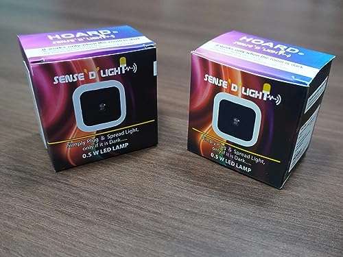 Image of HOARD Sense Light 0.5W Automatic Sensor Smart LED Night Lamp (Yellow) Pack of 1