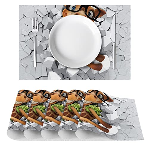 Sets de table lavables en tissu Oxford pour protéger la table de la chaleur