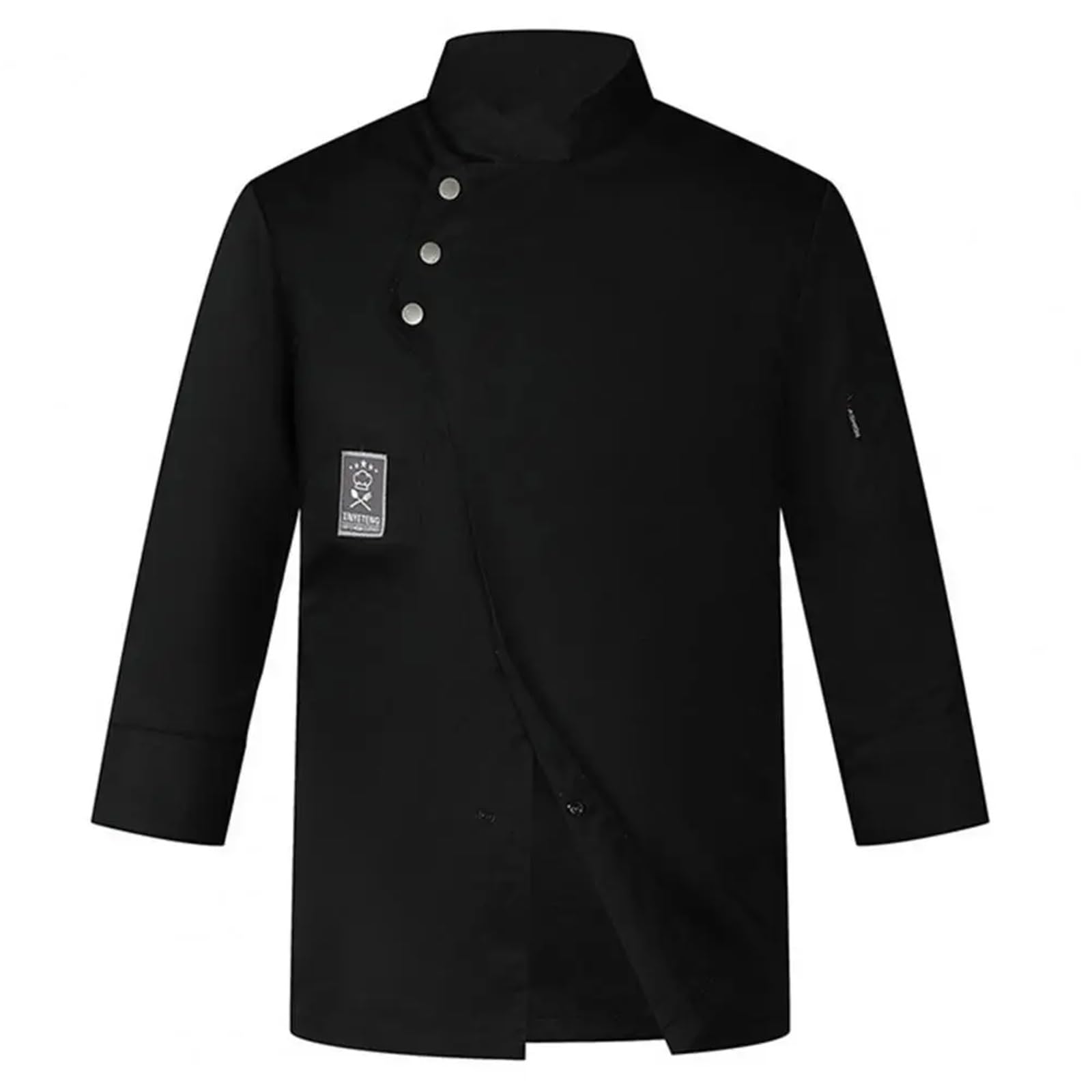 Giacca da Cuoco Unisex, Lavabile, Uniforme da Cuoco, Uomo e Donna, Divisa da Cuoco Professionale, Impermeabile, con Colletto Alto, per Ristorante