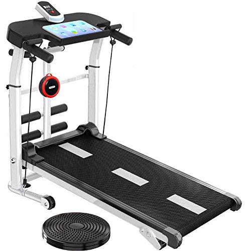 Image of Treadmills, Home Compact Folding Treadmill Led Display Bluetooth Audio Multi-Function Shock Absorption Silent Treadmill Walking Machine
