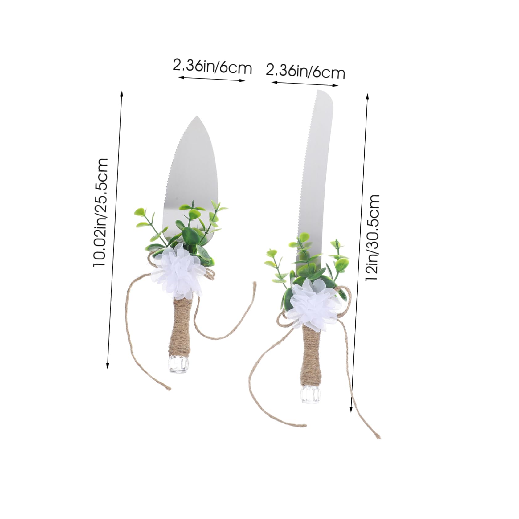 BRIGHTFUFU Stainless Steel Cake Spatula Cutter Set Multi-purpose Baking Tool for Cakes Pies Tarts and