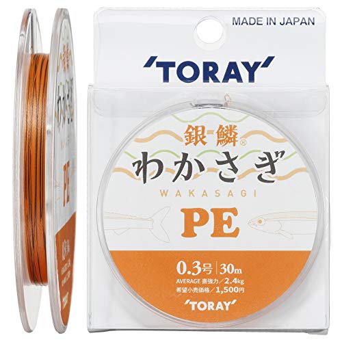 ����(TORAY) PE���C�� ��� �킩���� PE 30m 0.3�� 2.1kg �I�����W