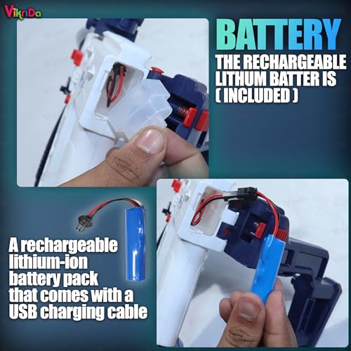 Image of VikriDA Big Size Electric Water Spray Vector with Free Extra Rechargeable Battery with Long Shooting Range, 434CC + 58CC Automatic Water Sprayer with Large Capacity