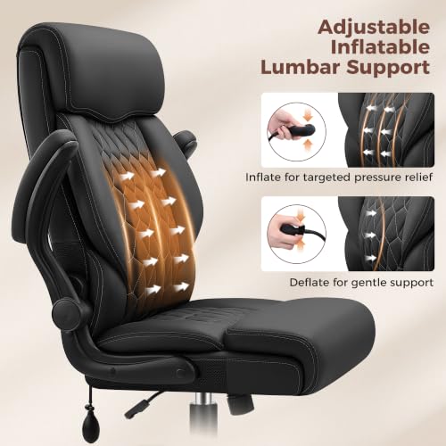 Image of Ergonomic Office Chair with Lumbar Support, Inky