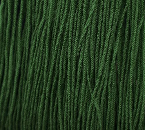 Image of Brilon Leaf Green (300 gm) Wool Hank Hand Knitting Wool /Art Craft Soft Fingering Crochet Hook Yarn, Needle Knitting Yarn Thread dye SM-WYIC