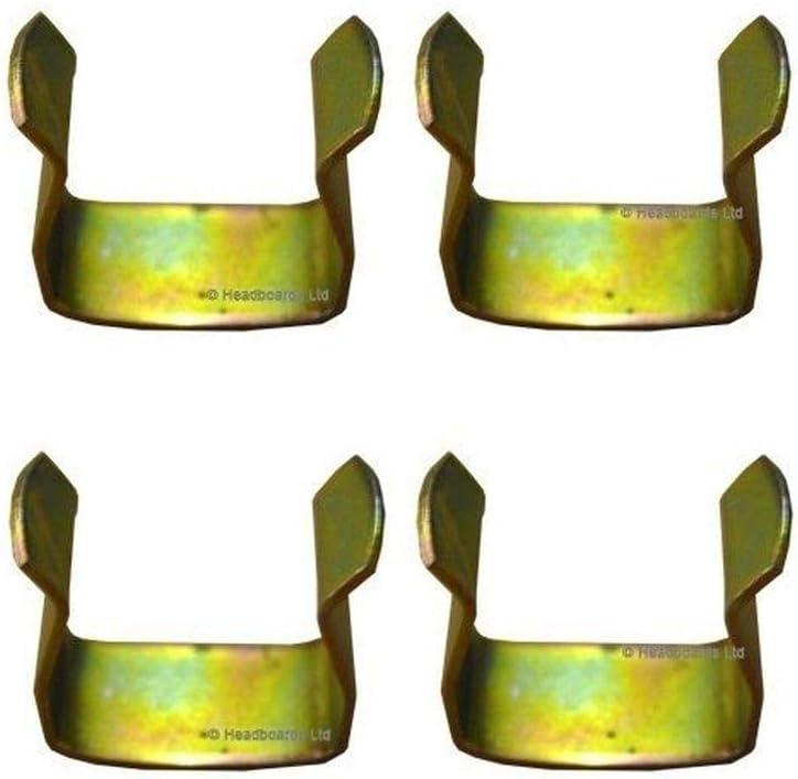 LY Tools 4 x METAL DIVAN CLIPS TO JOIN DIVAN BASED BED U CLIP METAL
