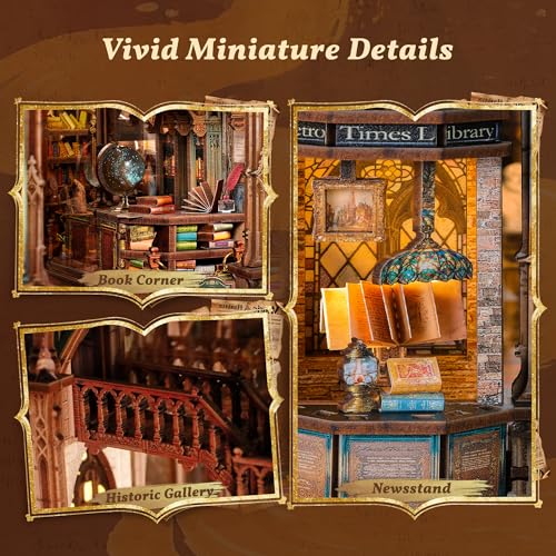 FUNPOLA Magic Library Infinity Mirror Book Nook Kit thumbnail 4
