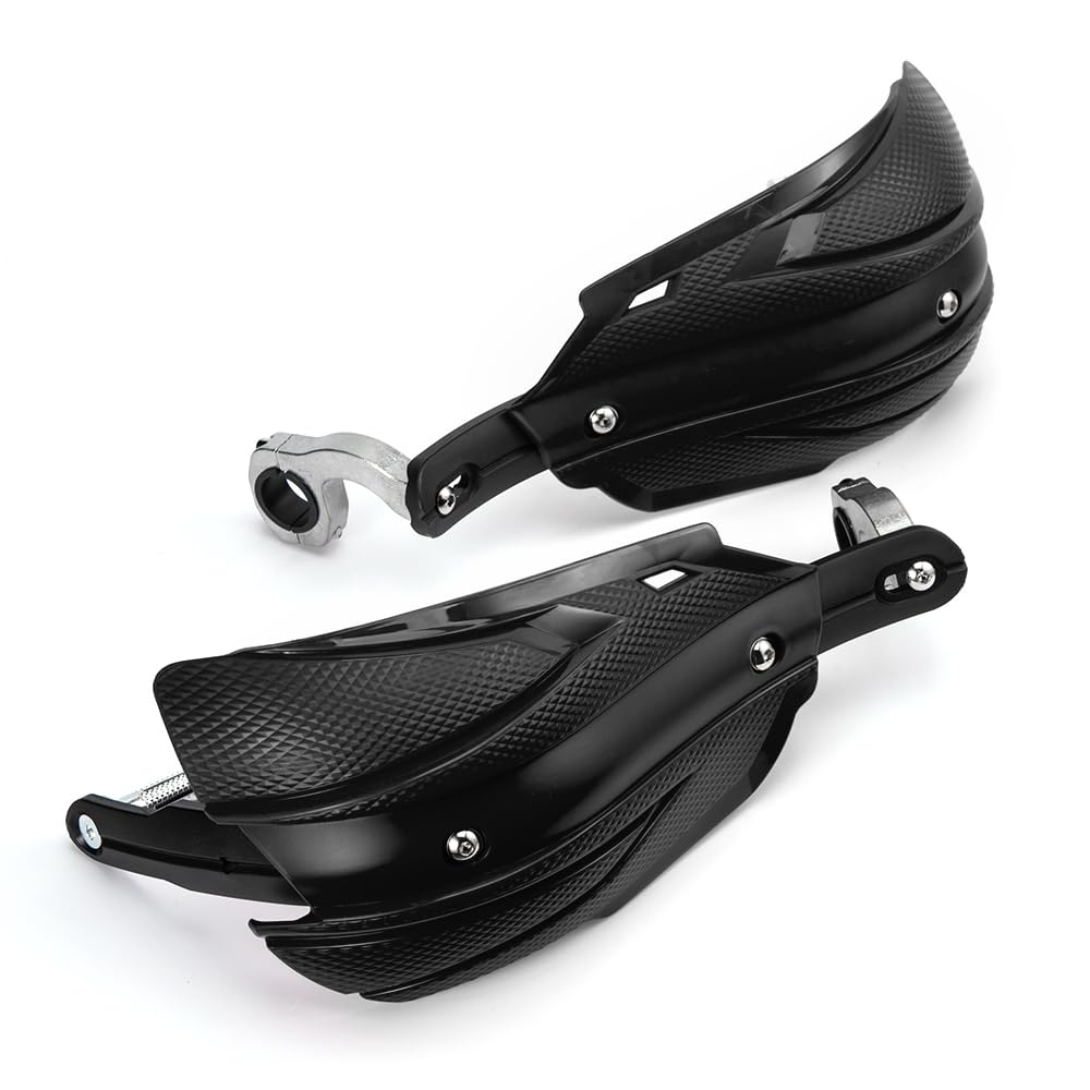 Protège-Mains Moto Universel, 7/8 in (22 mm) ~11/8 in (29 mm) Adapté Aux Motos Tout-terrain et Aux ATVS, Compatible avec Yamaha YZ250 YZ250F TW200 XT250 XR650L (Noir)