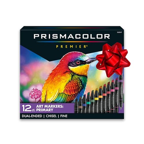 Prismacolor premier double-ended art markers, fine and chisel tip, 12...