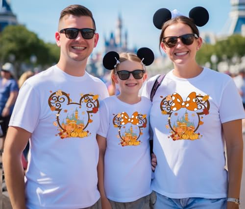 Fall Shirt Family Matching Shirts Autumn T-Shirts Couple Shirt Family Vacation Shirts Family Trip Tshirts Family Reunion Tees Halloween Ears2