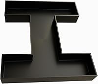 Vista 76 de Bandejas de plástico duro reutilizables y rellenables con letras y números para decoración de fiesta (E, Blanco)