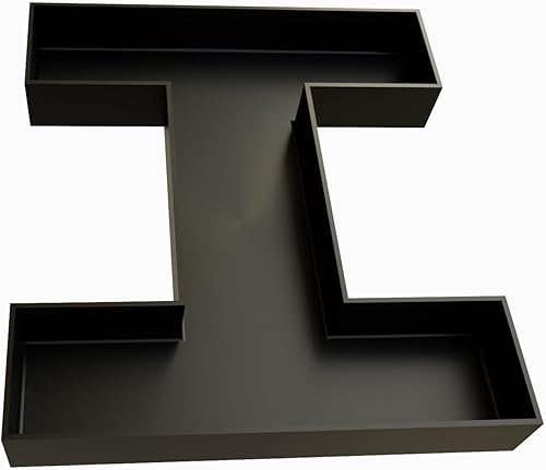 Miniatura 76 de Bandejas de plástico duro reutilizables y rellenables con letras y números para decoración de fiesta (E, Blanco)