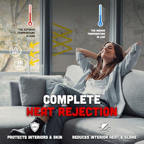 Vinilo Reflectivo para Ventanas, Plata-Negro 5%, 60 in x 100 ft miniatura 3