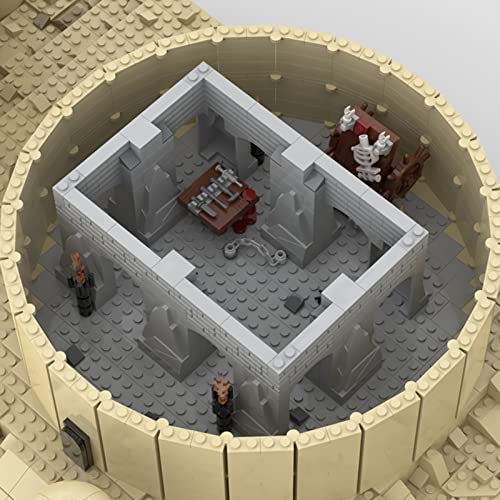 Bausteine Modell Set Jabbas Palast 4175 Stück Weltberühmte Modulare Hausbausätze DIY Mini 3D Mini Bausteine Micro… – Bild 4