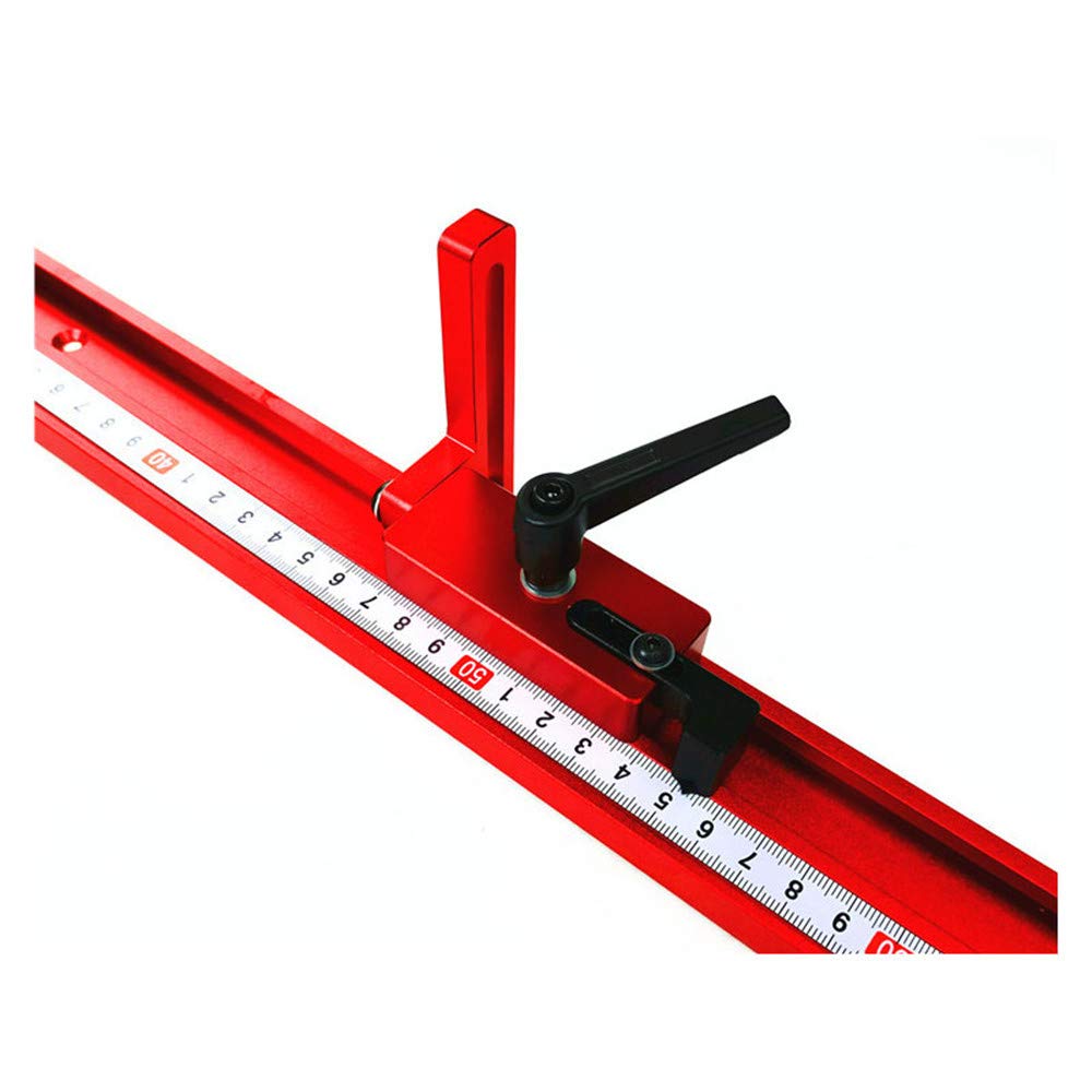 belupai 1000mm alliage d'aluminium rouge 45 type t-rail à bois t-slot rainure à onglet