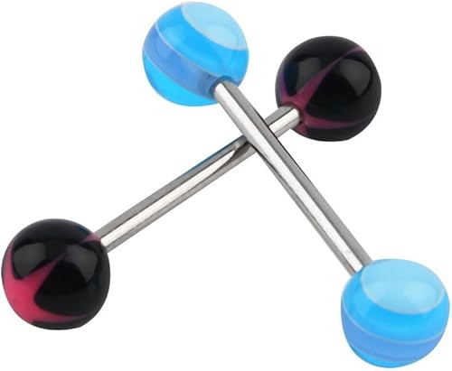 Miniatura 6 de Oasis Plus 100 piezas 15 estilos 0.49 oz 0.56 oz mezcla piercing cuerpo joyería kit ombligo ombligo anillo lengua nariz oreja anillos ceja pezón