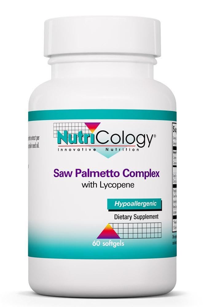 Nutricology Saw Palmetto Complex with Lycopene, 60 Softgels