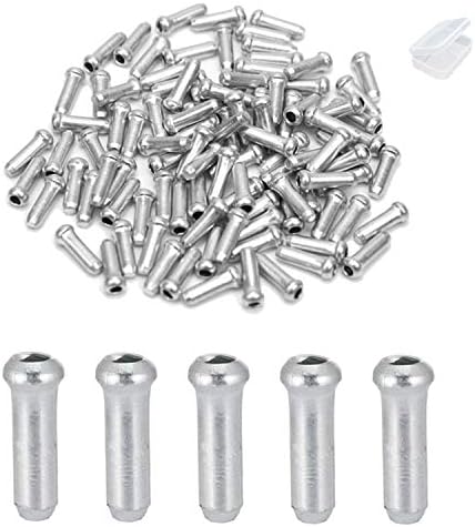 10 Pcs Bike Cable End Caps - 4mm & 5mm Alloy Brake & Shifter Cable Tips For Mountain & Road Bikes