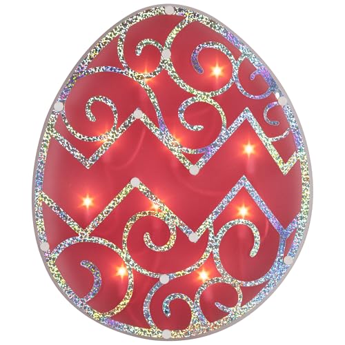 Lighted Easter Egg Window Silhouette Decoration - 12