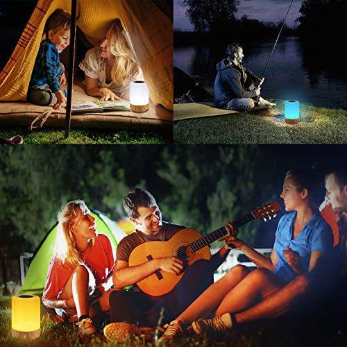 Hotsan Night Light Lamp, Touch Lamps For Bedrooms, Portable Table Bedside Lamps For Kids Room, Bedside Touch Sensor Lamp, Rgb Color Changing Night Light #TOP2
