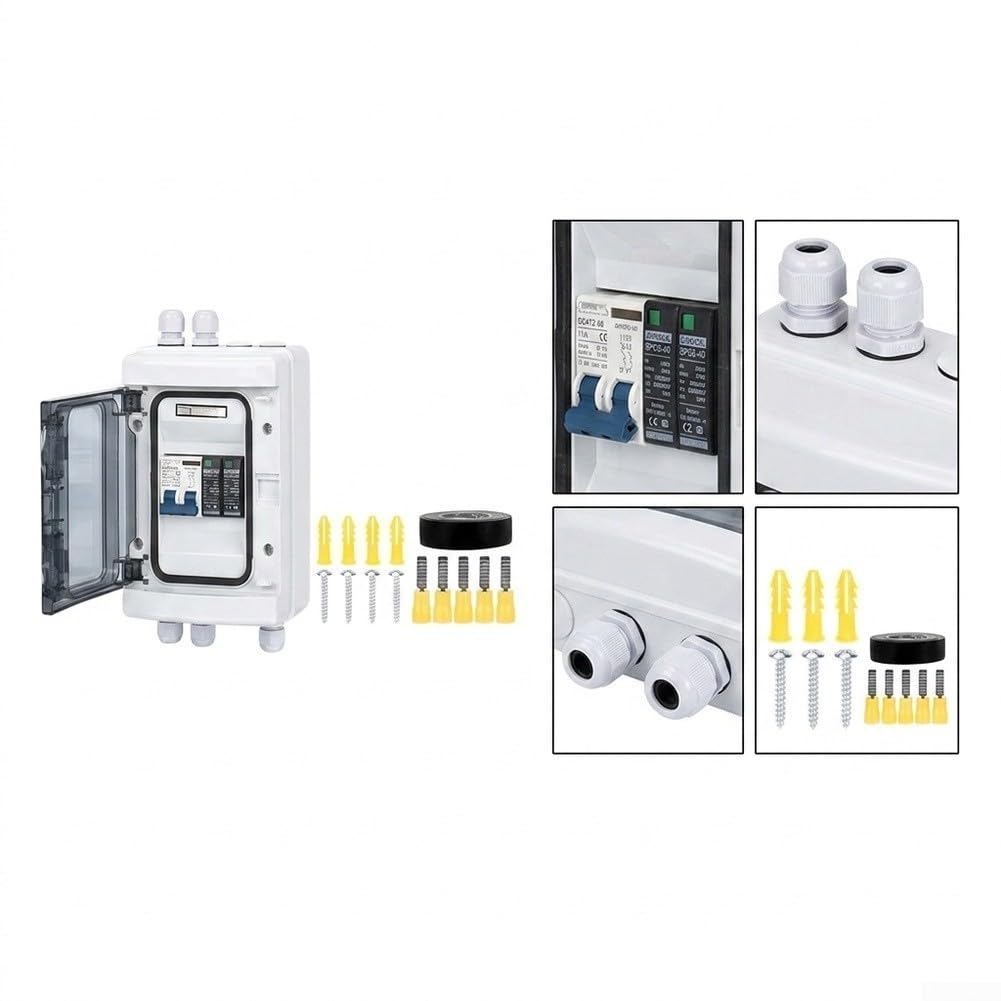 Scatola di distribuzione PV DC500V 40A IP65 impermeabile | Protezione SPDZ integrata, contro picchi di tensione, prolungato, sistema DC500V sicuro