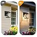 MATAMEYE Outdoor Wall Lantern, Exterior Waterproof Wall Sconce Light Fixture, Black Front Door Mounted Lighting with Clear Glass, Anti-Rust Porch Lamp