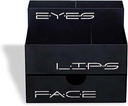 Miniatura 8 de GEGUTON Caja organizadora de maquillaje, exhibición organizativa para maquillaje, juego de almacenamiento de acero para cosméticos, regalos de