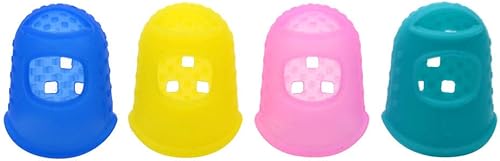 Miniatura 3 de SAPHUE Protector de silicona para la yema de los dedos, 12 unidades, protector de dedo contra la prensa, guitarra de balada de dedo dolorido,