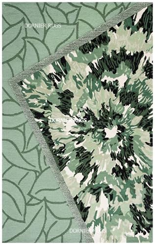 Image of 8x12 Ft Wool Tufted Carpet - Extra Large Handmade Wool Rug for Spacious Bedrooms & Living Rooms