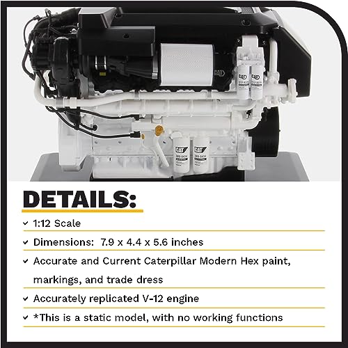 Diecast Masters Motor Marino Cat C32B 1:12 miniatura 4