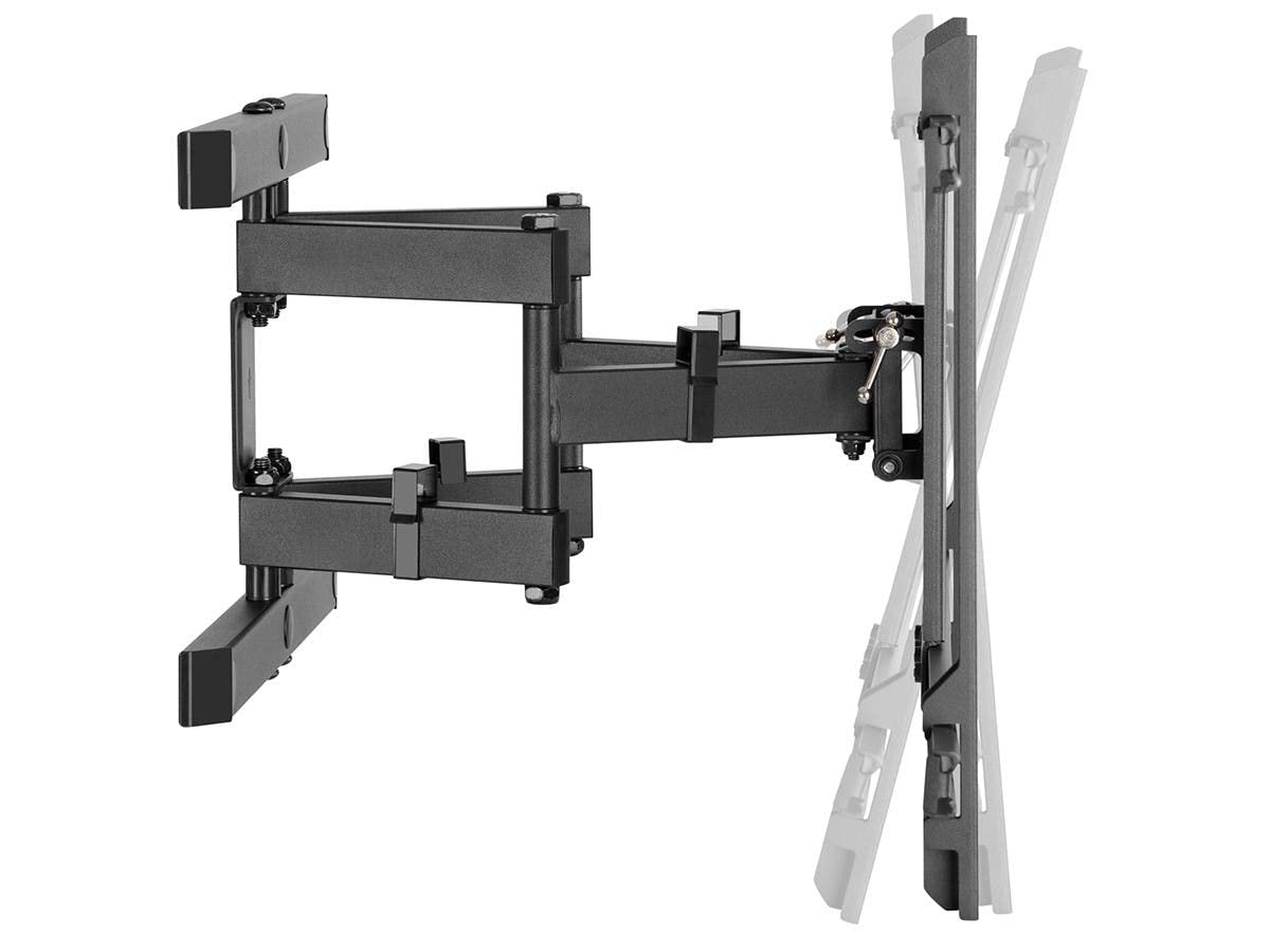 Monoprice Full Motion TV Wall Mount For 32-55 Inch TVs - Swivel & Tilt Articulating Bracket