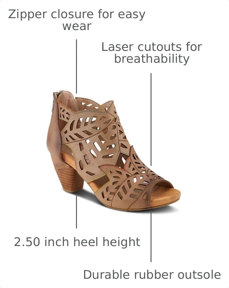 Image of Spring Step L'Artiste Icon Sandals for Women - Ladies Casual Flats Platform Sandal - Hand Painting Summer Shoes for Womens