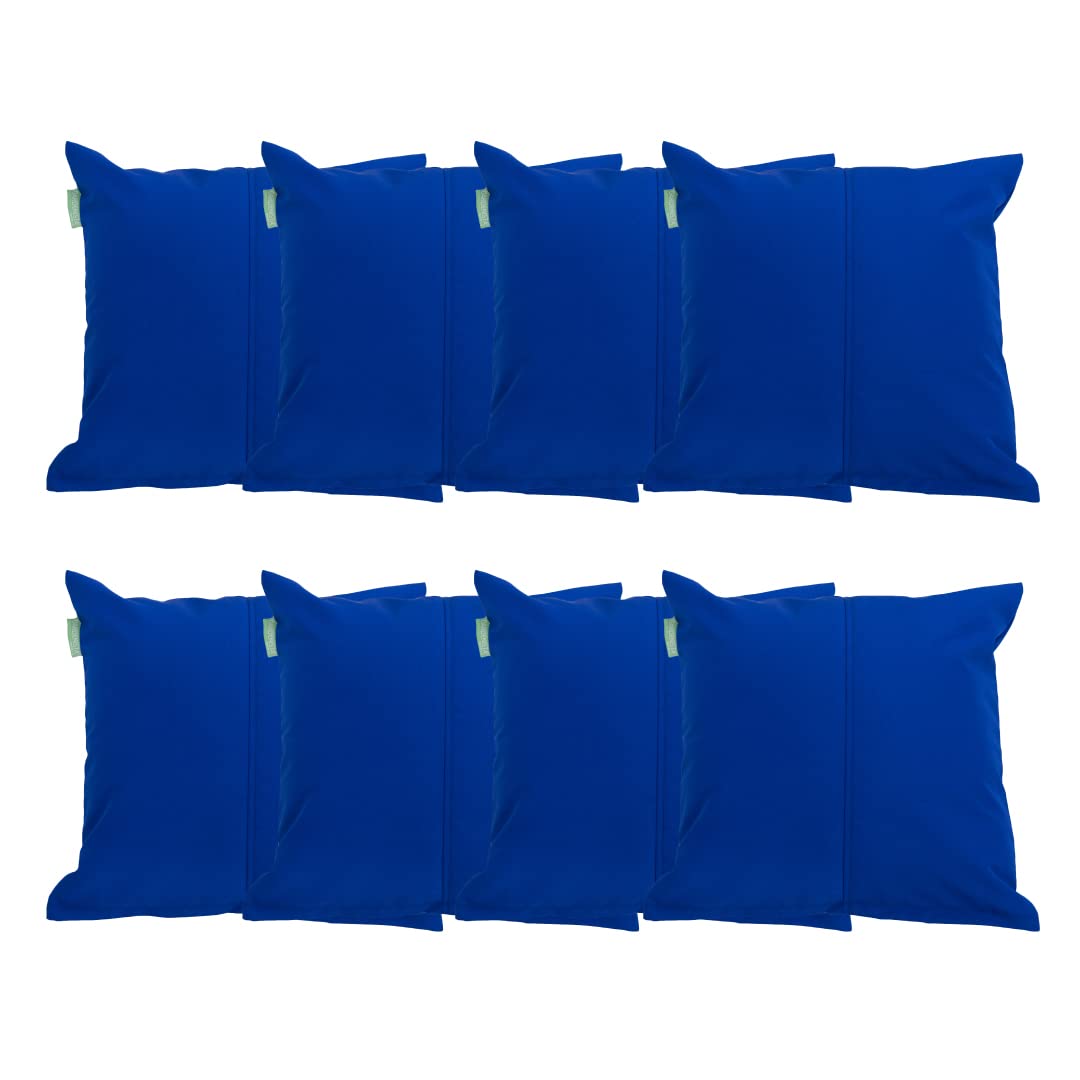 Gardenista Large Garden Scatter Cushion | Water Resistant Hollowfibre Filled Outdoor Seating Furniture Pillow | Great for Patio Rattan Chairs | Comfy & Lightweight (8, Blue)