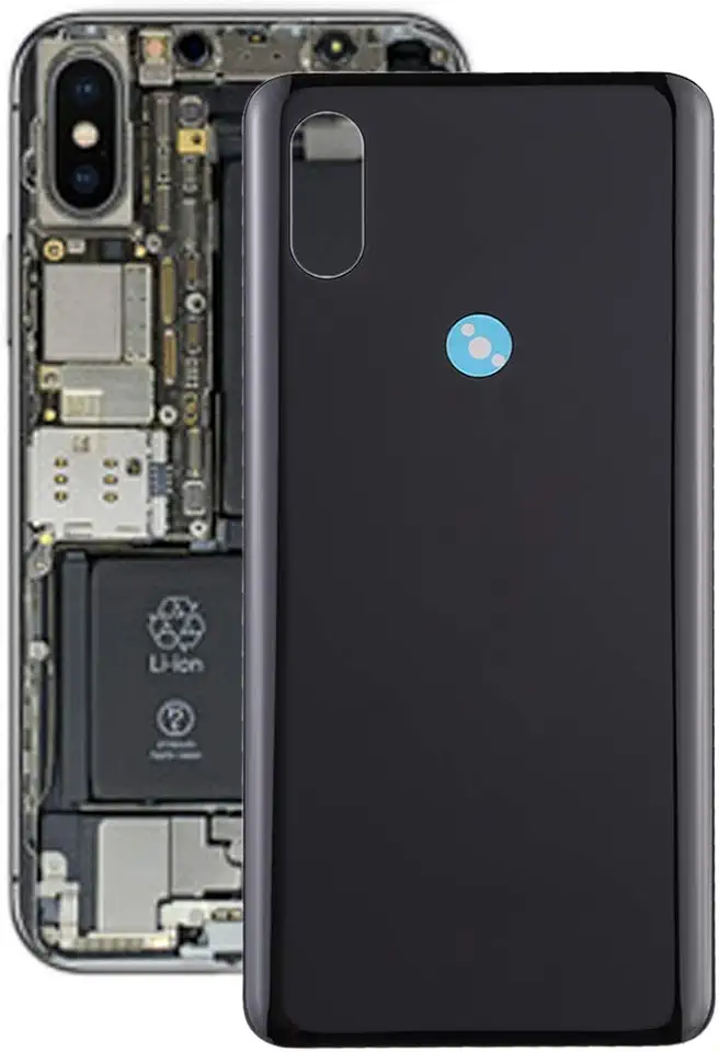 HONGYAN Peças de substituição de telefone celular Tampa traseira da bateria para Xiaomi Mi Mix 3 Acessórios telefônicos