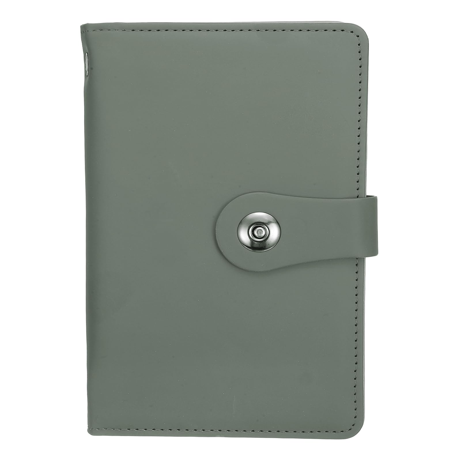 PATIKIL 100 Envelope Challenge Binder, A6 PU Leather Savings Challenges Book with Envelopes Money Saving Binder with Horizontal Insert for Office Budgeting Saving Expense, Gray