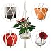 Emooqi Colgador para Plantas, Macramé para Colgador Macetas Exquisito Macramé Plantas｜Cuerda De...