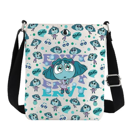 G2TUP Cartoon Emotions Crossbody Bag Envy Lover Gifts Cartoon Movie Gifts Cartoon Emotions Shoulder Bag