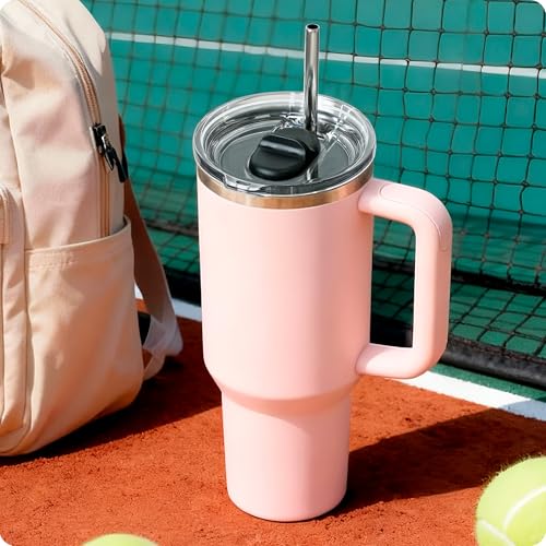 Image of 40oz Replacement Lid for 40oz Stanley Quencher H2.0 FlowState Tumber, Leak Proof Lid Fit for Stanley Cup, Reusable Dustproof Tumbler Cover