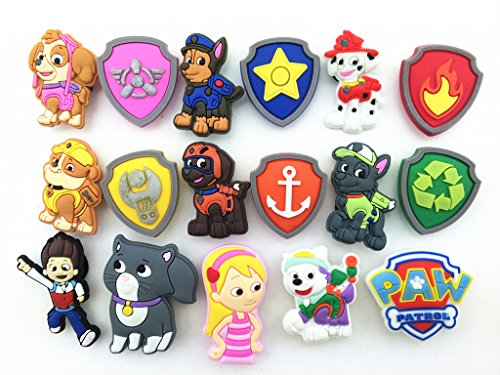 New Role 17 Paw Patrol (Puppy Power) Everest, Shoe Charms for Fit Croc Shoes & Bracelet Wristband